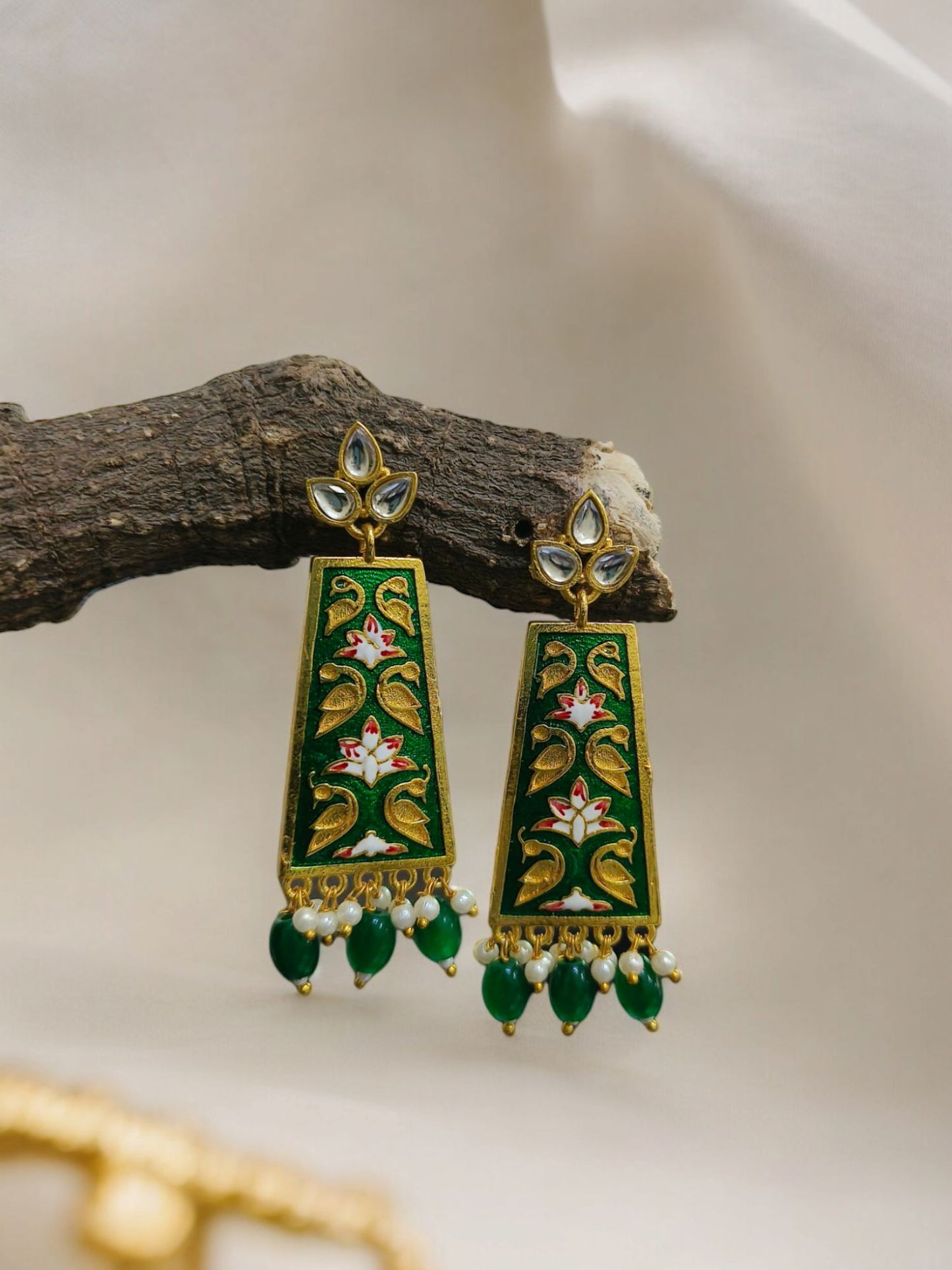 Gold-plated earrings