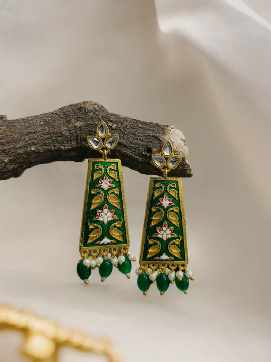 Gold-plated earrings